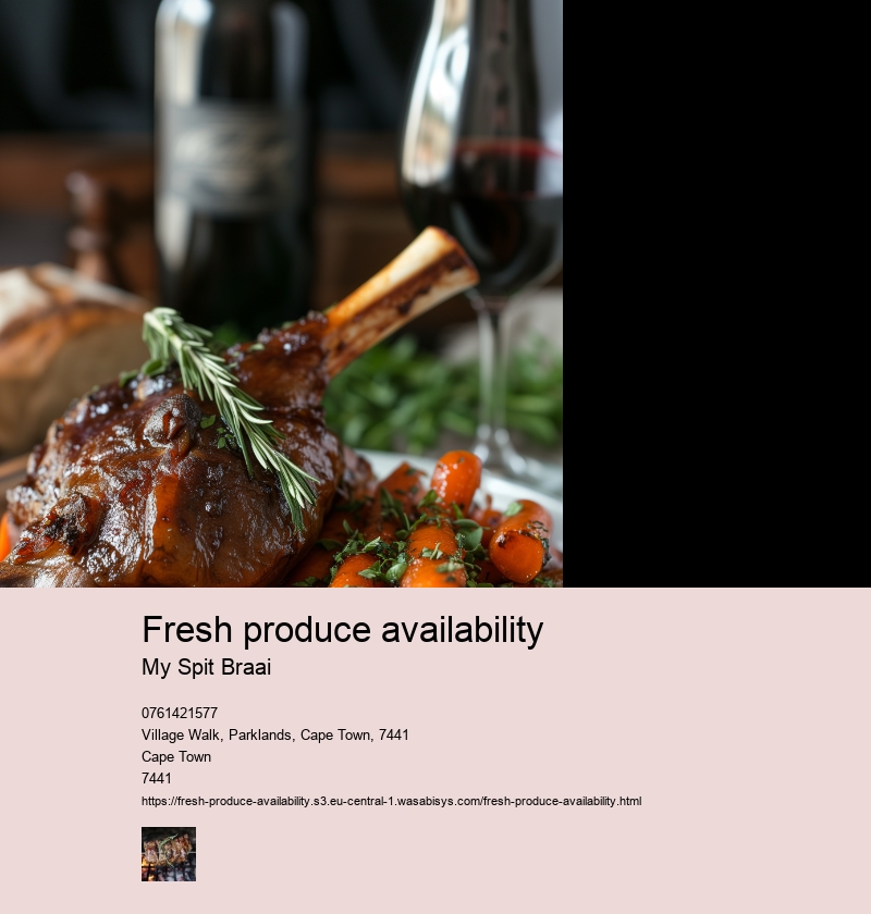 Fresh produce availability